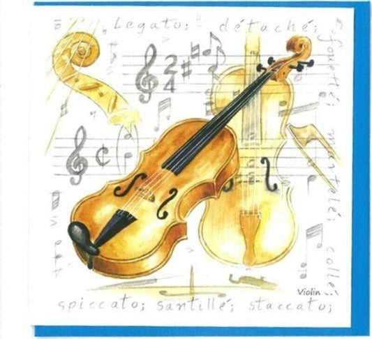 Notelets Violin Design Pack of 5