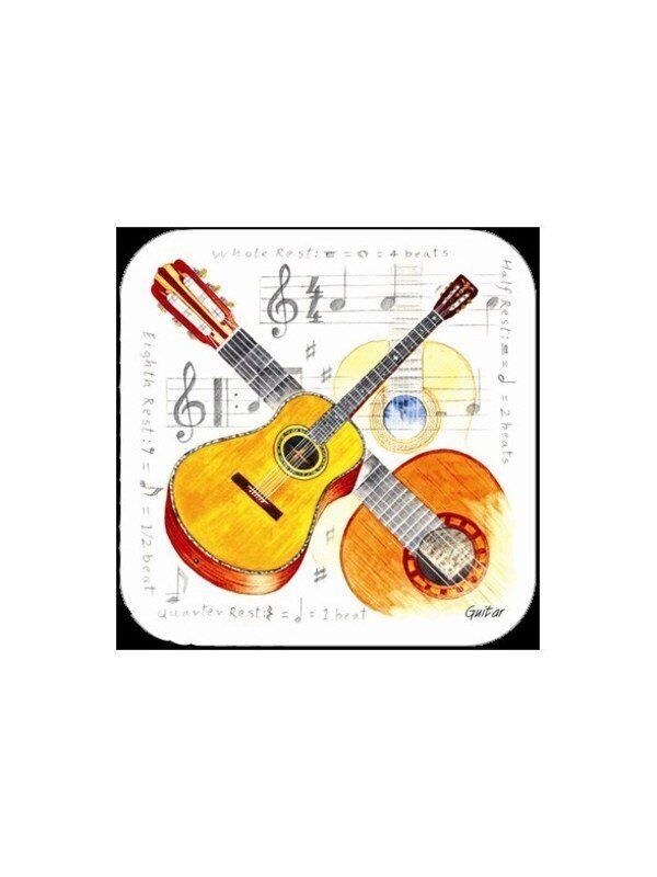 Guitar Coasters Set of 4 by Little Snoring