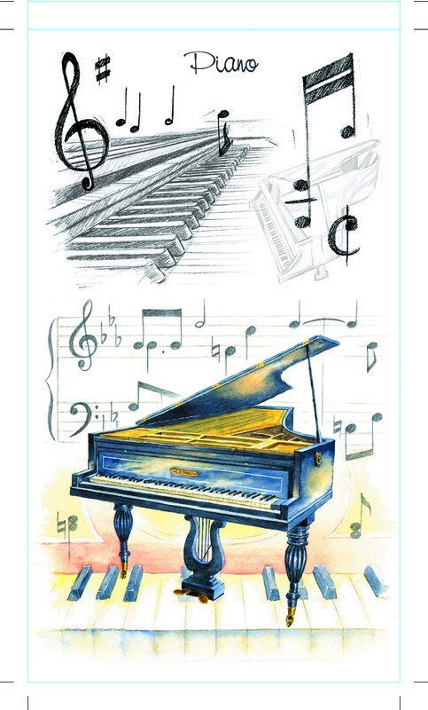 Little Snoring Pocket Notepad - Piano Design