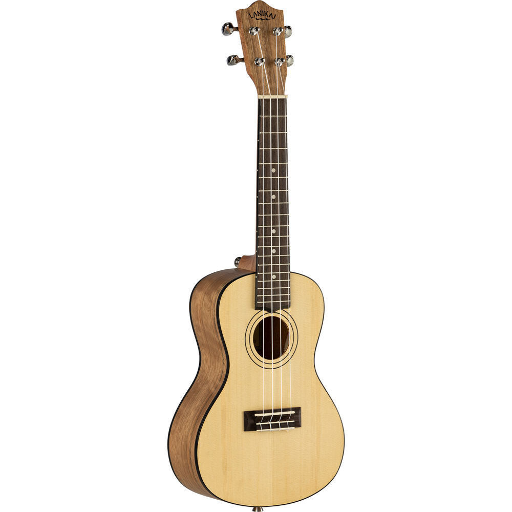 Lanikai Spruce Series Concert Ukulele with Gig Bag, Laminated Spruce Top, Pacific Walnut Back, Satin Finish, NuBone XB Nut, Aquila Strings — view 3