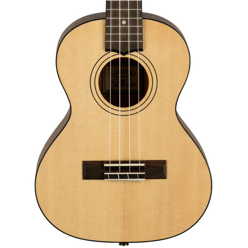Lanikai Spruce Series Tenor Ukulele with Padded Gig Bag, Natural Satin Finish, Laminated Spruce Top, Pacific Walnut Back and Sides — view 4