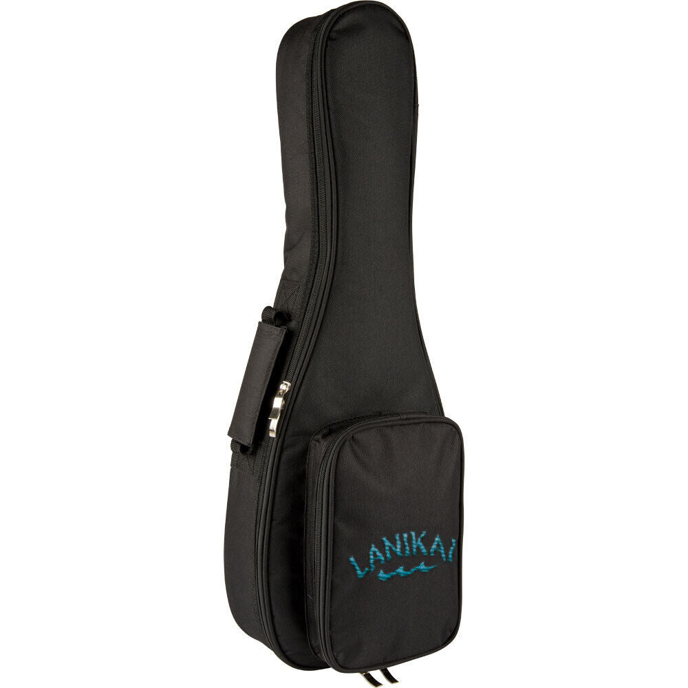 Lanikai Solid Spruce Top Baritone Ukulele with Natural Satin Finish and Padded Gig Bag — view 4