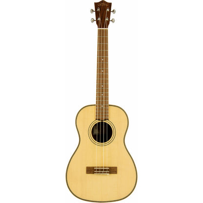Lanikai Solid Spruce Top Baritone Ukulele with Natural Satin Finish and Padded Gig Bag