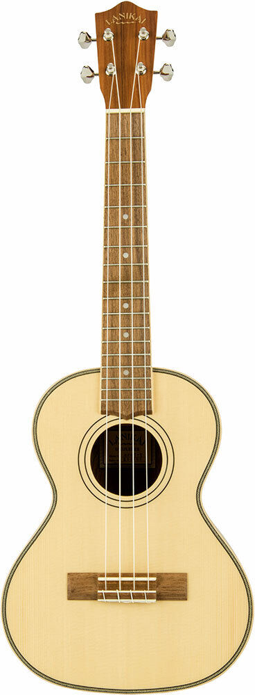 Lanikai Solid Spruce Top Tenor Ukulele with Natural Satin Finish and Padded Gig Bag