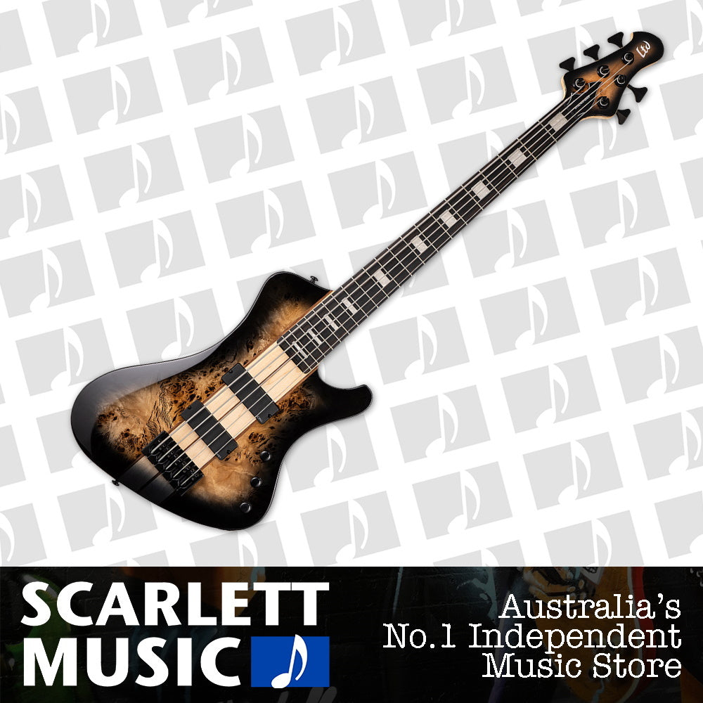 ESP LTD Stream-1005 5 String Bass Black Natural Burst — view 2