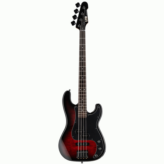 ESP LTD Surveyor-204DX Red Burst Bass Guitar