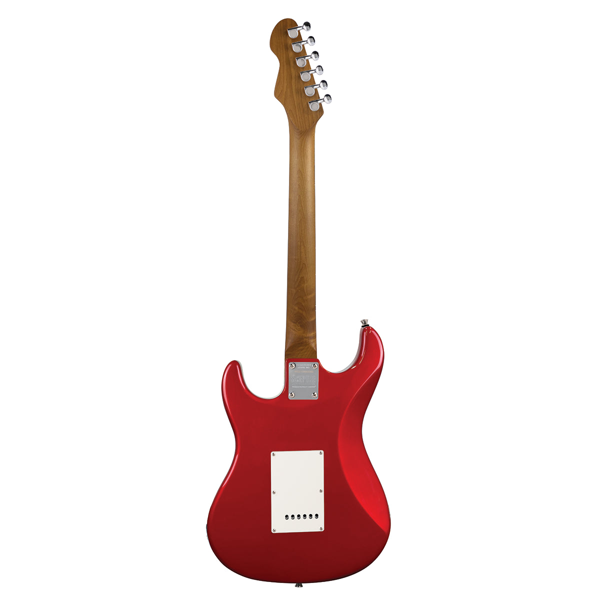 Levinson Sceptre Ventana Std Double Cutaway Electric Guitar Candy Apple Red SSS w Maple Board — view 2