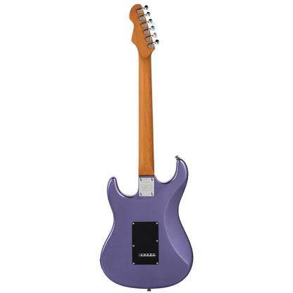 Levinson Sceptre Ventana Std Double Cutaway Electric Guitar Metallic Purple SSS with Maple Fingerboard — view 3