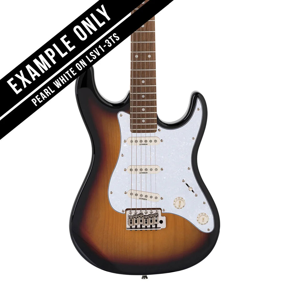 Levinson Sceptre Ventana Standard 3 Ply Pickguard - Pearl White Scratchplate — view 2