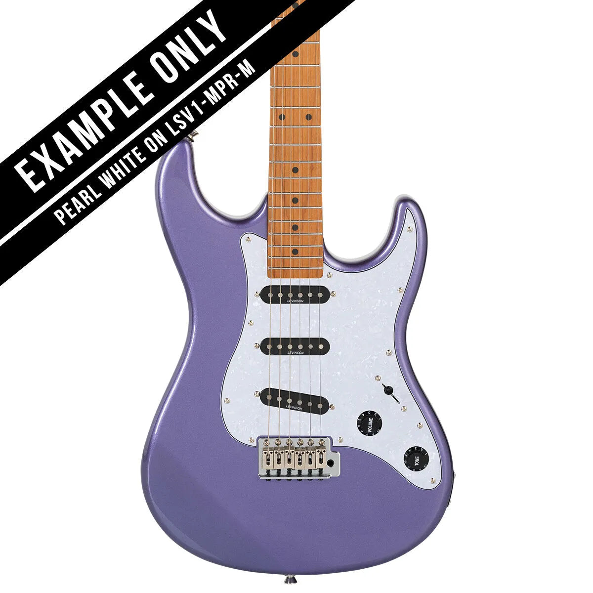 Levinson Sceptre Ventana Standard 3 Ply Pickguard - Pearl White Scratchplate — view 5