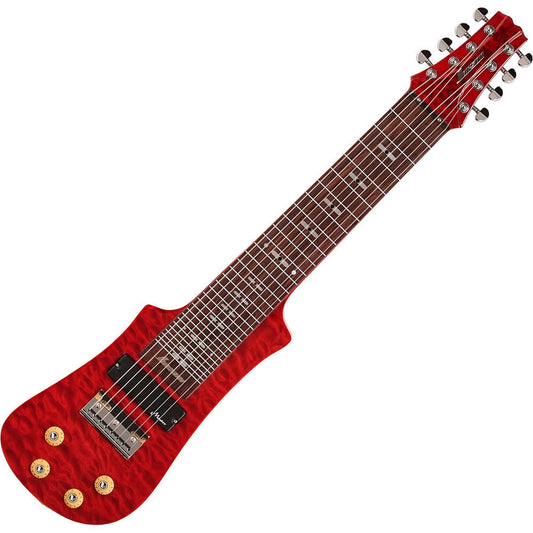 Vorson LT-230-8 8-String Lap Steel Guitar Transparent Red Finish