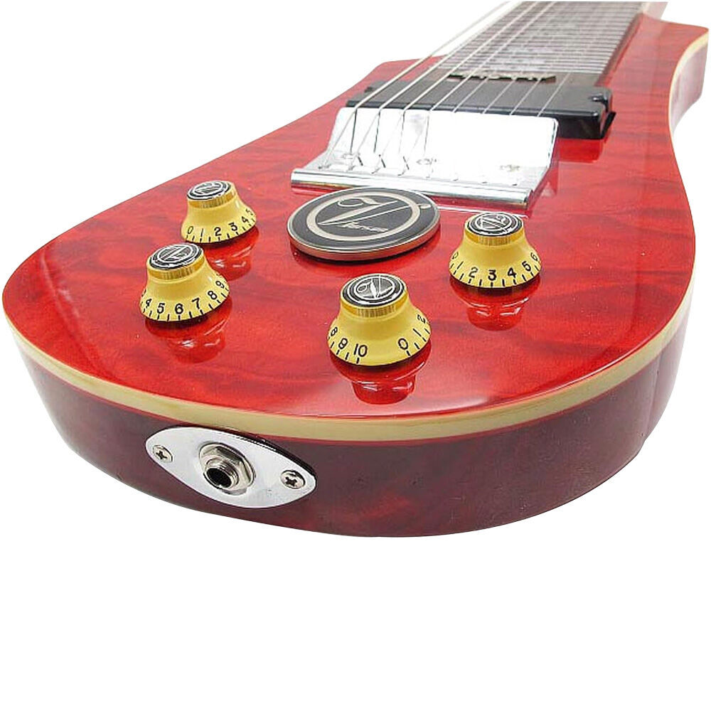 Vorson LT-230-8 8-String Lap Steel Guitar Transparent Red Finish — view 3