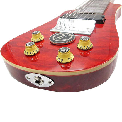 Vorson LT-230-8 8-String Lap Steel Guitar Transparent Red Finish — view 3