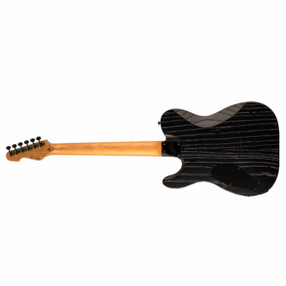 LTD TE-1000 Black Blast Electric Guitar with Swamp Ash Body and Roasted Maple Neck — view 2