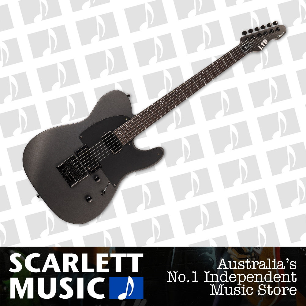 ESP LTD TE-1000 Evertune Electric Guitar Charcoal Metallic Satin — view 2