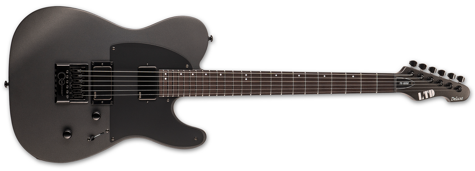 ESP LTD TE-1000 Evertune Electric Guitar Charcoal Metallic Satin