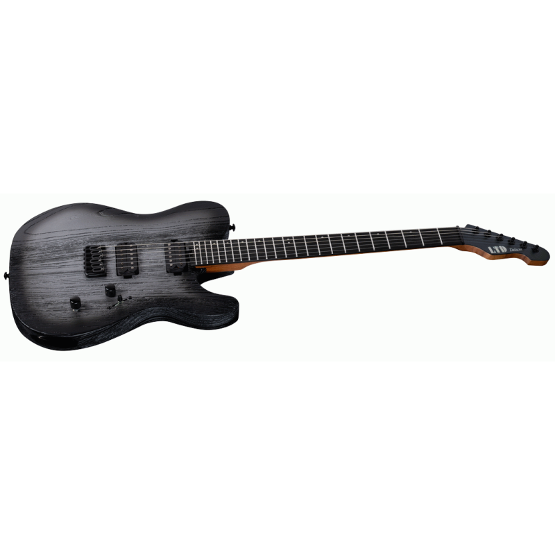 ESP LTD Deluxe TE-1000 Silver Blast Electric Guitar with Seymour Duncan Pickups — view 3