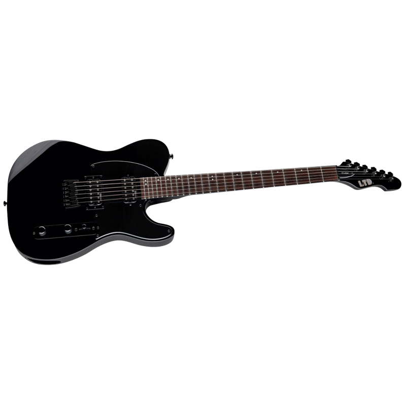 LTD TE-200 Black Jatoba Fretboard Electric Guitar — view 3