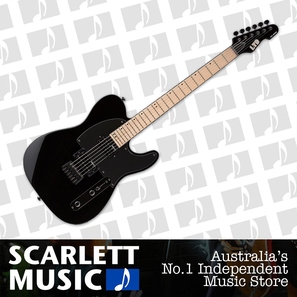 ESP LTD TE-200 Electric Guitar Maple Neck Gloss Black — view 2