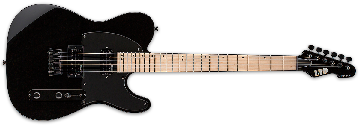 ESP LTD TE-200 Electric Guitar Maple Neck Gloss Black