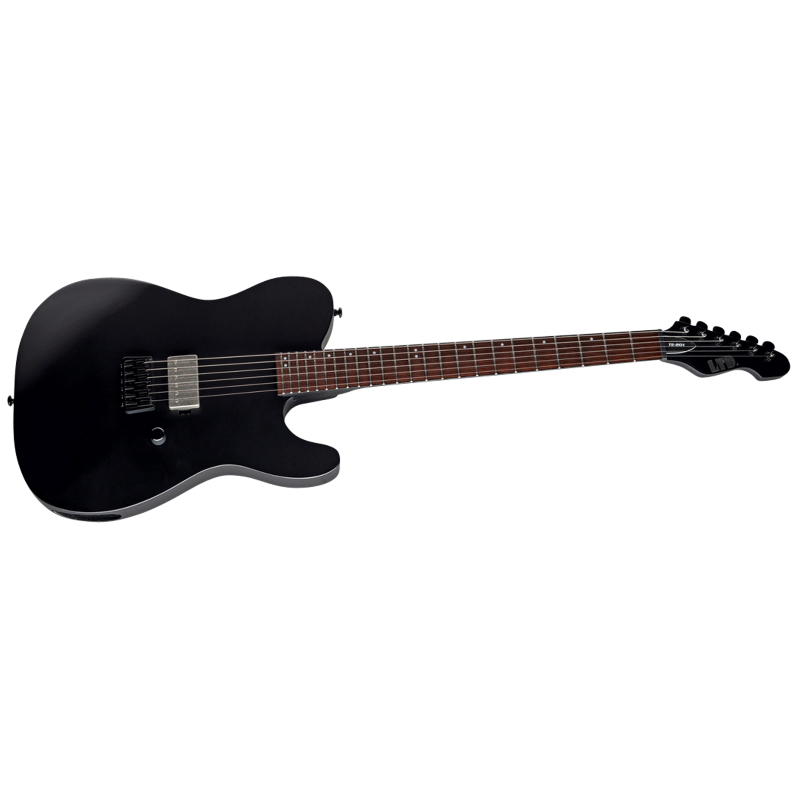 LTD TE-201 Black Satin Electric Guitar with Mahogany Body and ESP LH-150B Pickup — view 3
