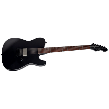 LTD TE-201 Black Satin Electric Guitar with Mahogany Body and ESP LH-150B Pickup — view 3
