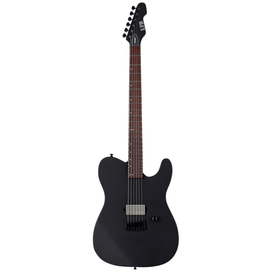 LTD TE-201 Black Satin Electric Guitar with Mahogany Body and ESP LH-150B Pickup