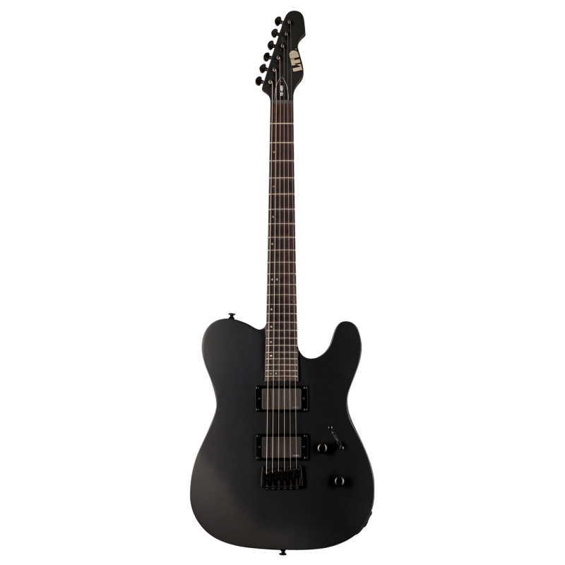 LTD TE-401 Electric Guitar Black Satin, Mahogany Body, EMG Pickups, 24XJ Frets, Grover Tuners, Set-Thru Construction