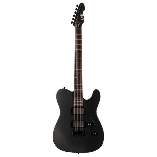 LTD TE-401 Electric Guitar Black Satin, Mahogany Body, EMG Pickups, 24XJ Frets, Grover Tuners, Set-Thru Construction