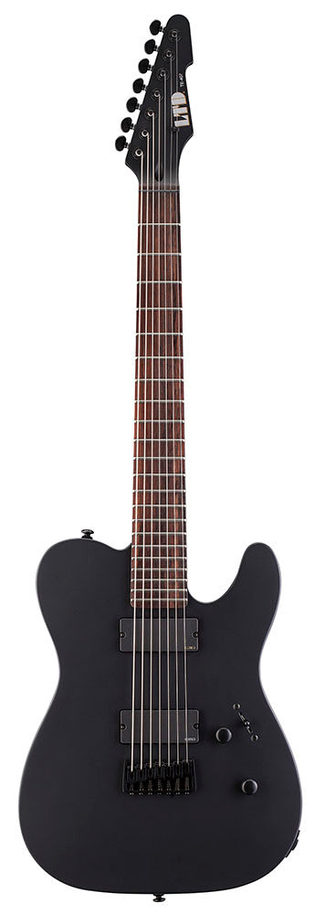 ESP-LTD TE-417 7 String Tele Black Satin