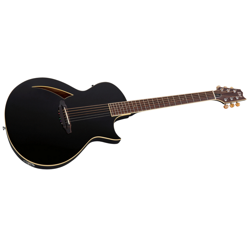LTD TL-6 Thinline Electric Guitar Black — view 3