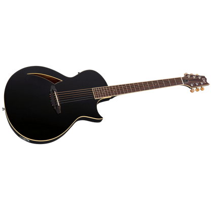 LTD TL-6 Thinline Electric Guitar Black — view 3
