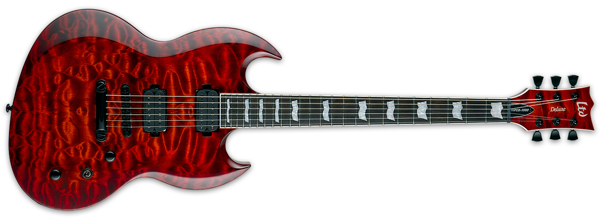 ESP LTD VIPER-1000 QM Electric Guitar Tiger Eye Sunburst