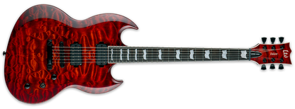 ESP LTD VIPER-1000 QM Electric Guitar Tiger Eye Sunburst