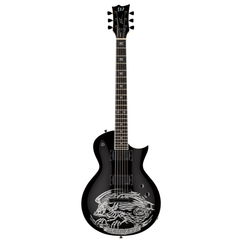 LTD Will Adler Signature WA-WARBIRD Electric Guitar with Fishman Fluence Pickups Black/Graphite