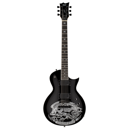 LTD Will Adler Signature WA-WARBIRD Electric Guitar with Fishman Fluence Pickups Black/Graphite