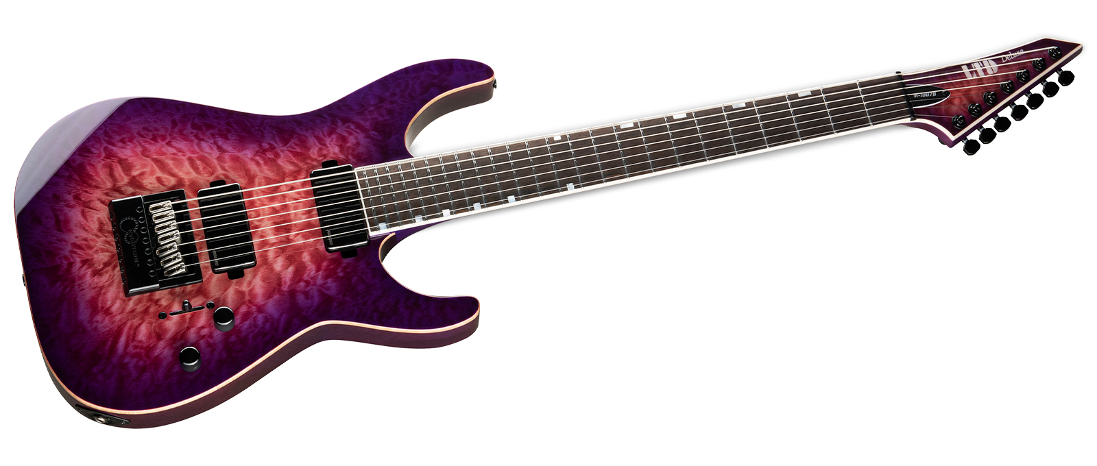 ESP LTD M-1007 Baritone Evertune Electric Guitar Cranberry Burst