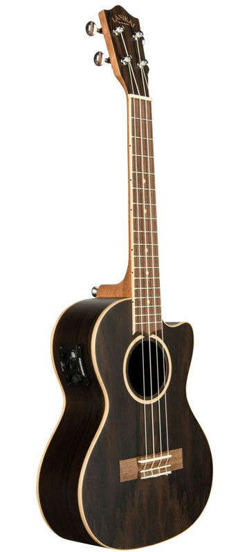 Lanikai Ziricote Series Tenor AC/EL Ukulele with Fishman Kula Preamp and Padded Gig Bag — view 3