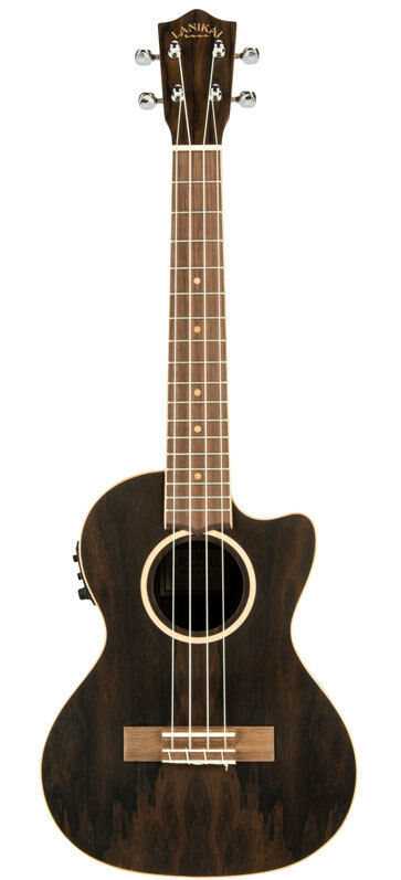Lanikai Ziricote Series Tenor AC/EL Ukulele with Fishman Kula Preamp and Padded Gig Bag