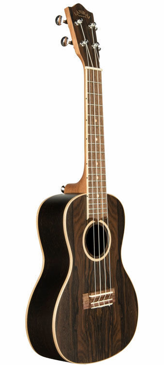 Lanikai Ziricote Series Tenor Ukulele with Padded Gig Bag, Natural Satin Finish — view 3