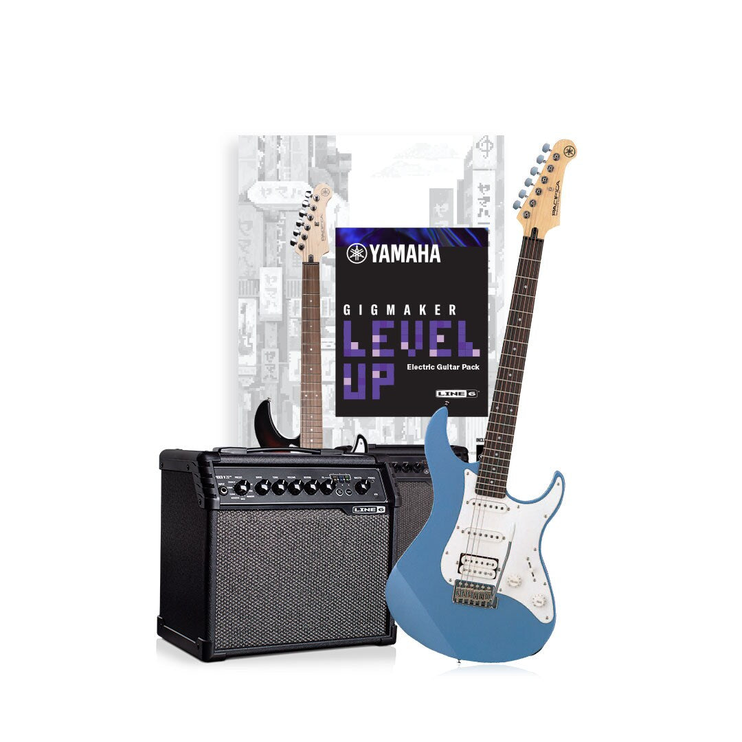 Yamaha Gigmaker Level Up Electric Guitar Pack - Lake Placid Blue