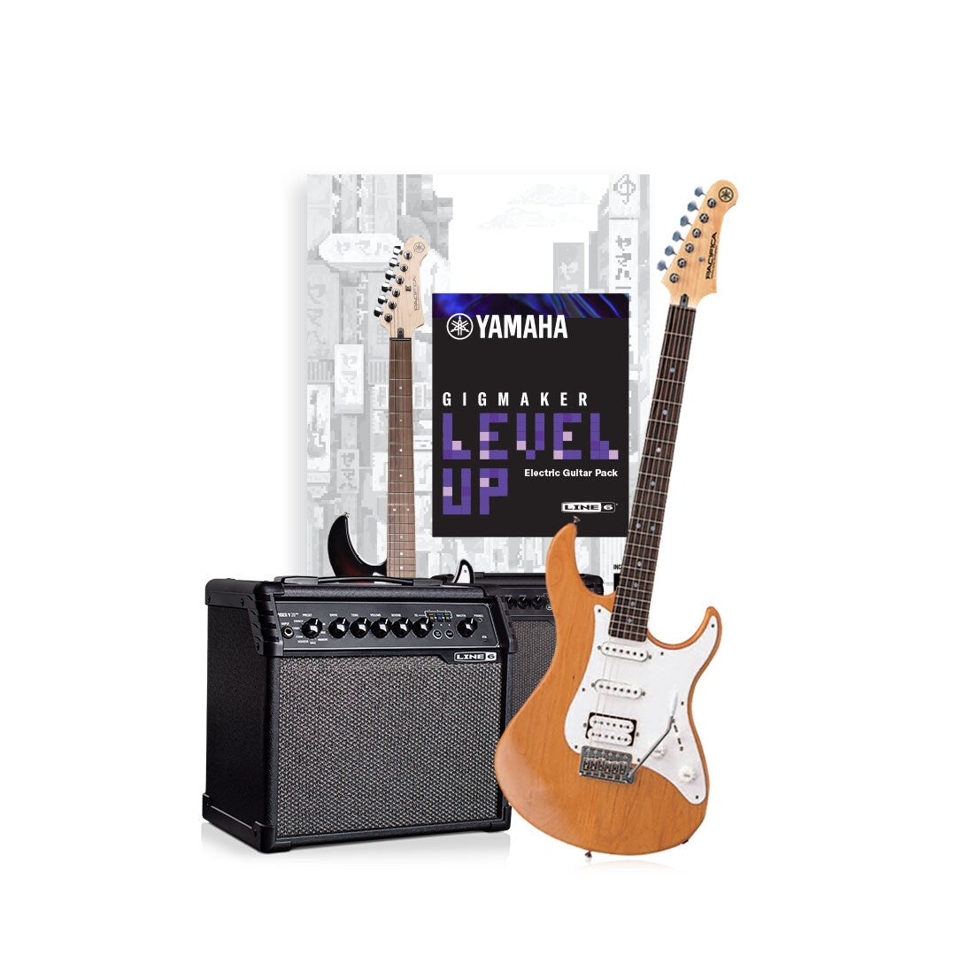 Yamaha Gigmaker Level Up Electric Guitar Pack - Yellow Natural Satin