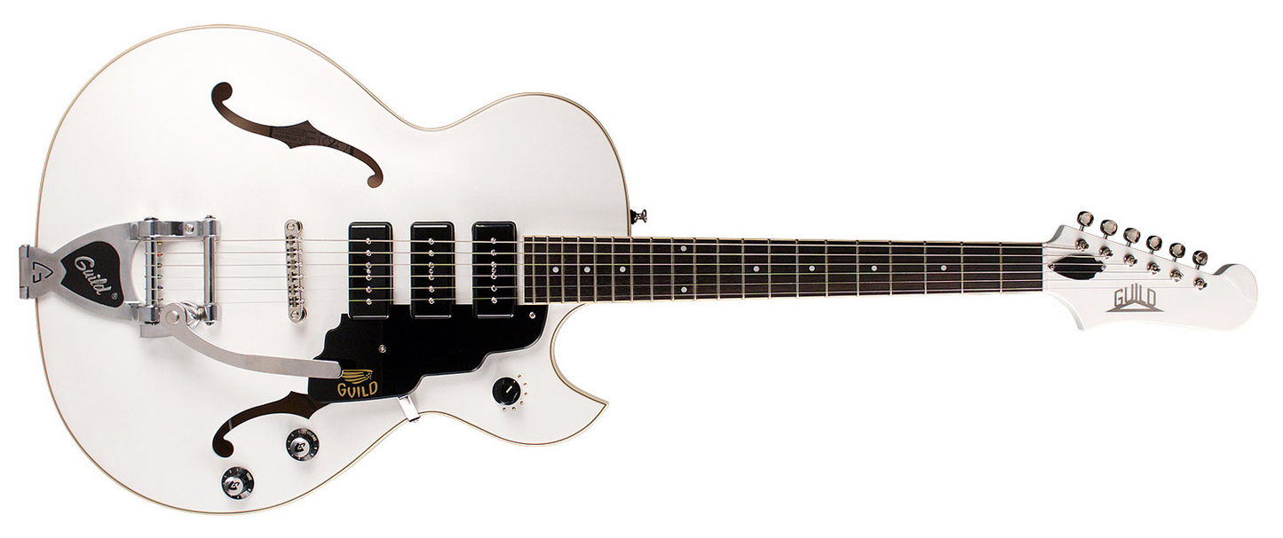 Guild Starfire I Jet 90 Semi Hollowbody Electric Guitar Satin White
