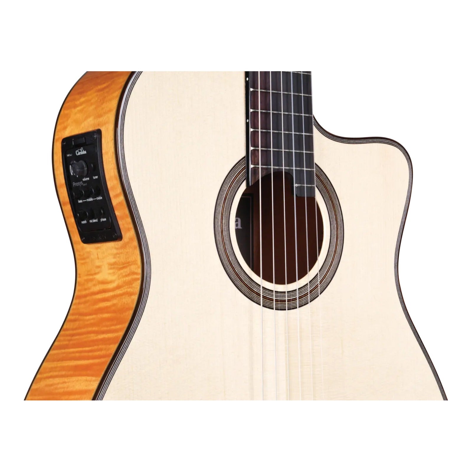 Cordoba Fusion 12 Maple Crossover Nylon String Acoustic-Electric Guitar — view 4