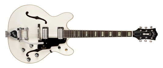 Guild Starfire V Semi Hollowbody Electric Guitar Snowcrest White
