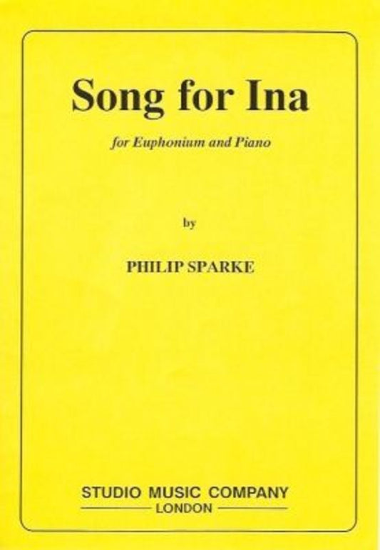 Song For Ina Euphonium Piano Book