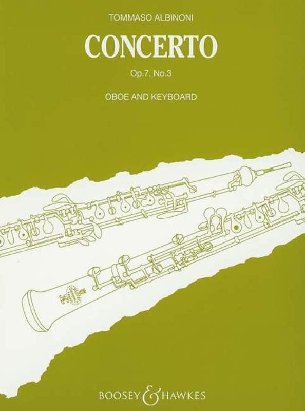 Albinoni: Concerto, Op. 7 No. 3 in B-flat — Oboe & Piano (Boosey & Hawkes)