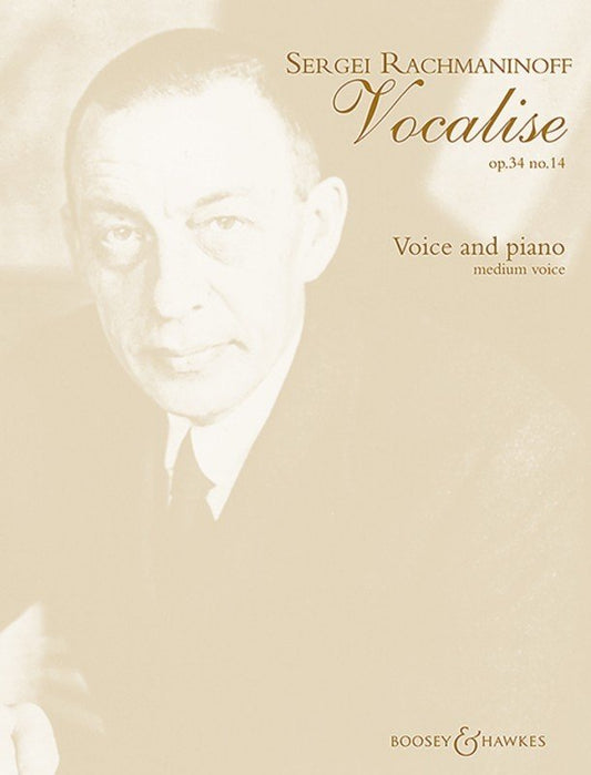 Rachmaninoff: Vocalise, Op. 34 — Medium Voice & Piano (Boosey & Hawkes)