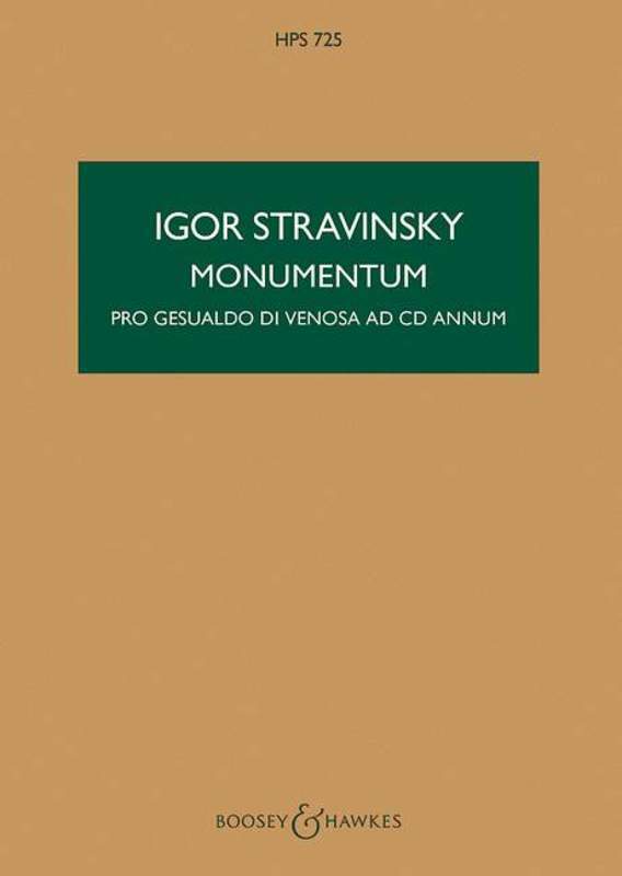Monumentum Study Score