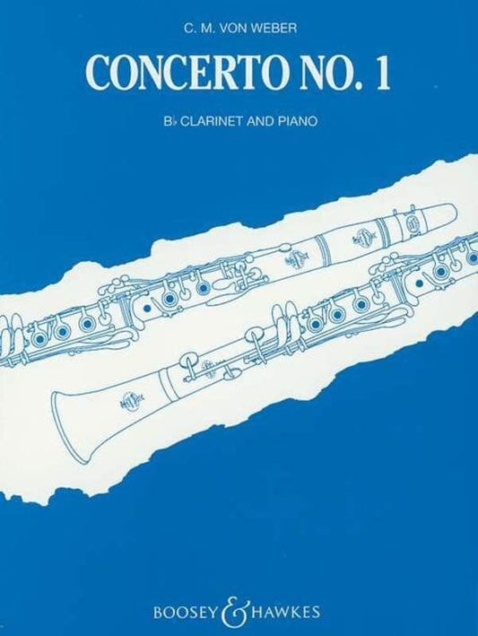 Weber Concerto No. 1 Op. 73 for Clarinet and Piano, Arranged by Eric Simon, 28 Pages, Published by Boosey & Hawkes